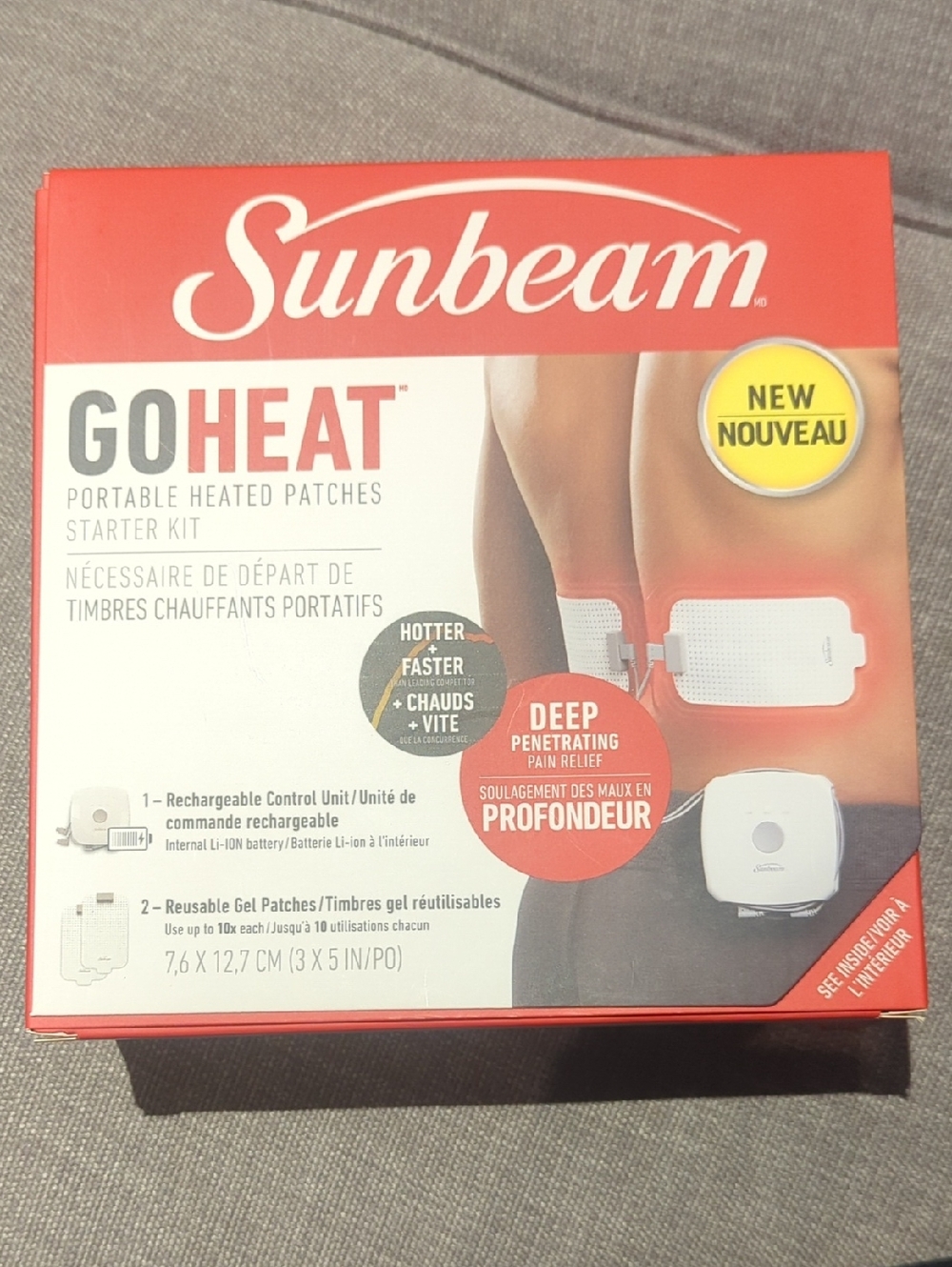 Sunbeam Go heat portable heating patches Starter Kit - New